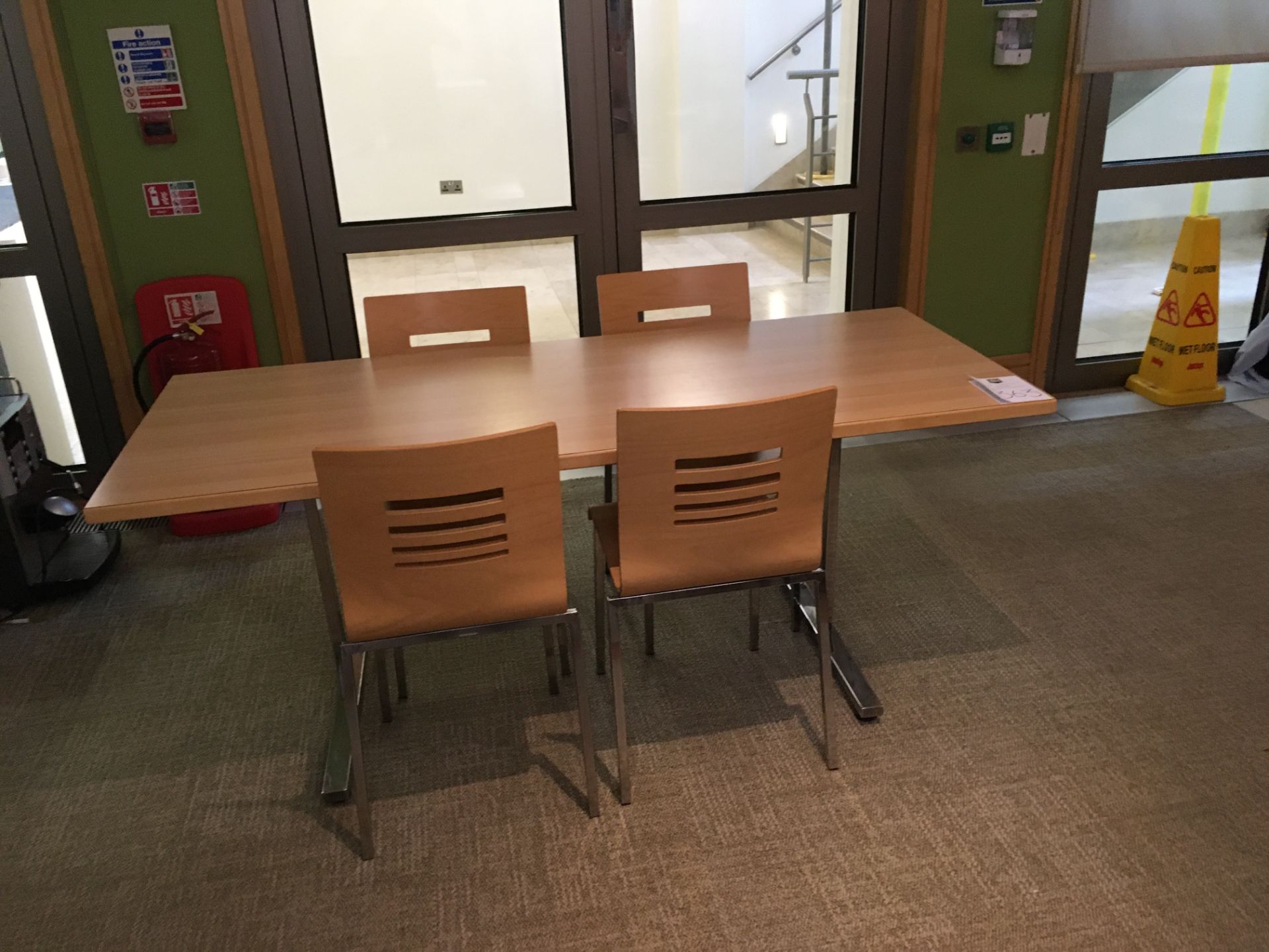 Flip Top Dining Table on Chrome Legs