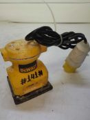 Dewault 110v hand held orbital sander