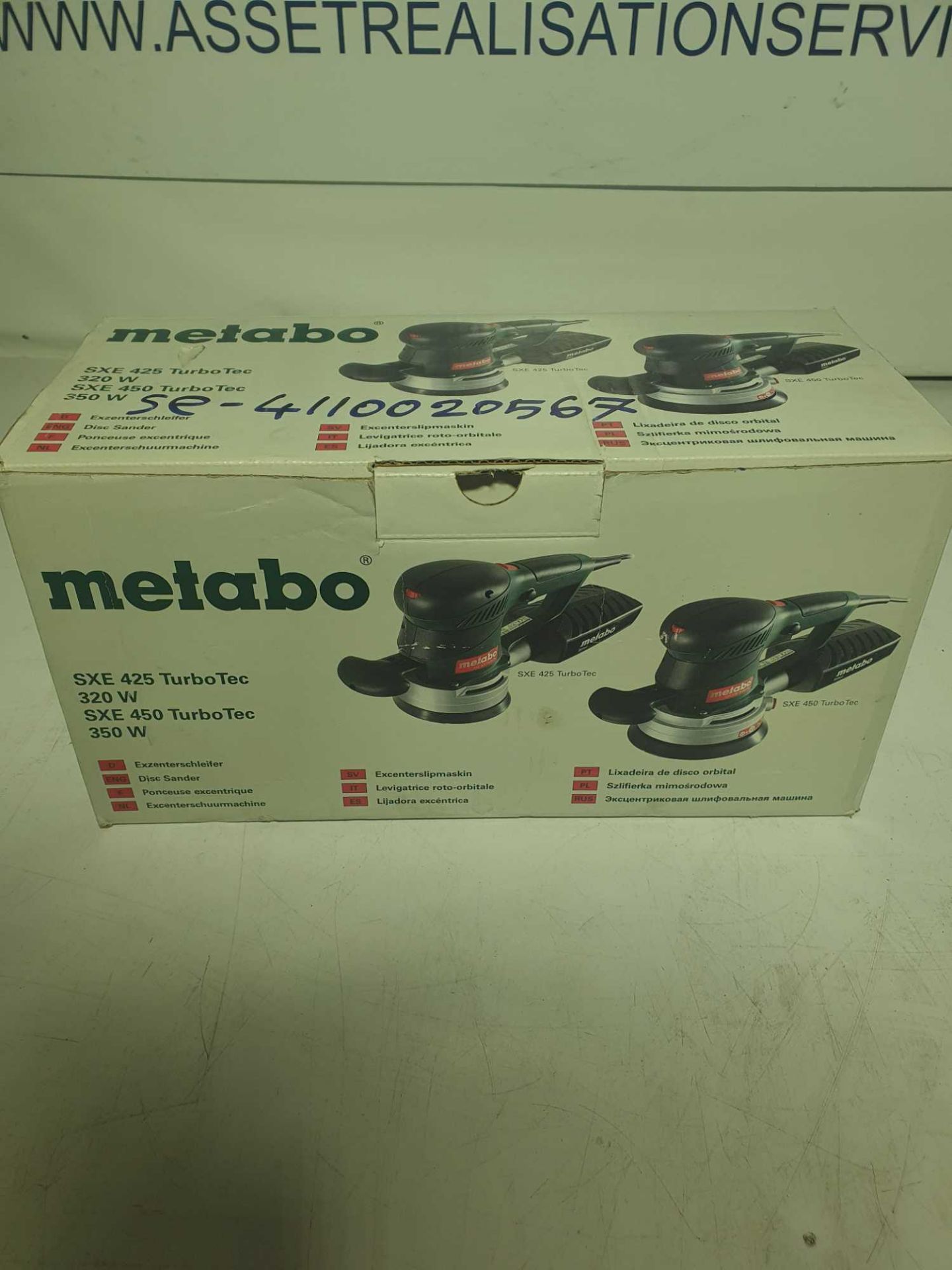 Metabo disc sander 110v