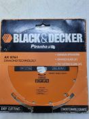 Black and decker diamond technology cutting disc