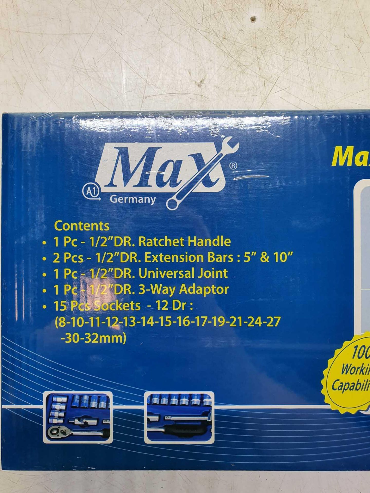 Max germany socket wrench set 20pc - Image 2 of 3