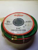 Weldman 1/4" twin welding hose