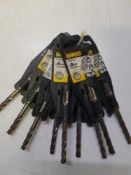 9 x dewault 8mm drill bits sds plus