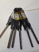 6 x dewault sds plus 10mm drill bits