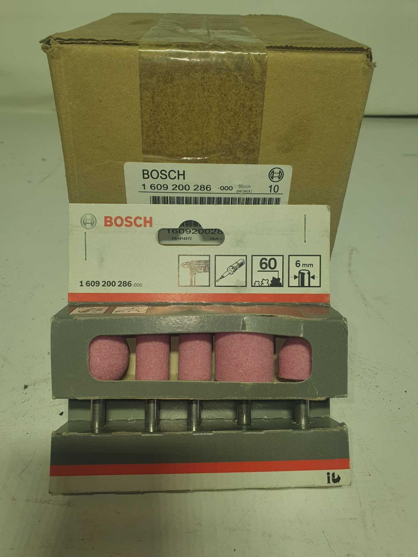 Bosch 5 piece grinding stones box of 10 - Image 2 of 3