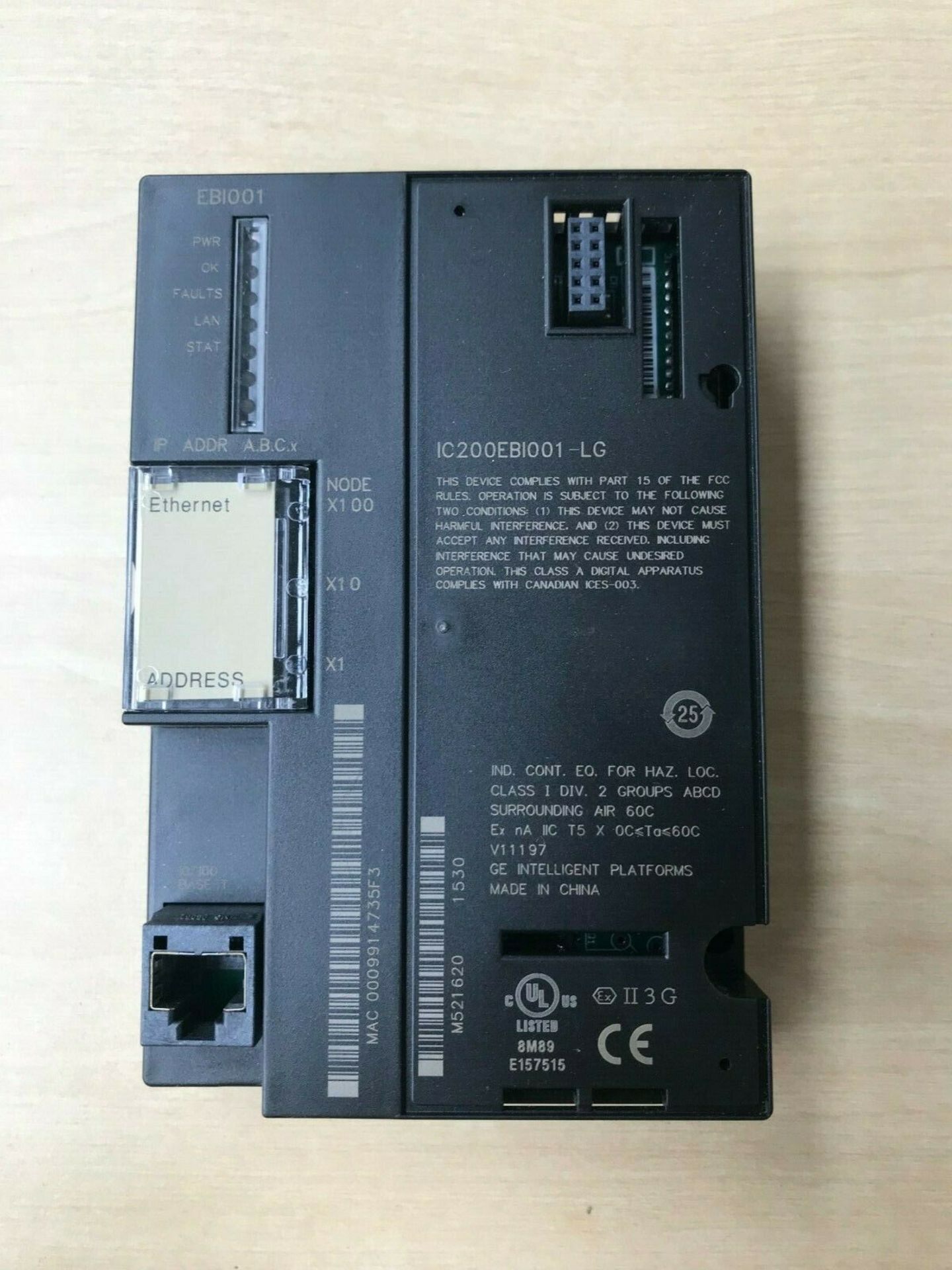 GE IC200EBI001LG- Ethernet I/O Network Interface Unit (ENIU), Versamax - Image 2 of 2