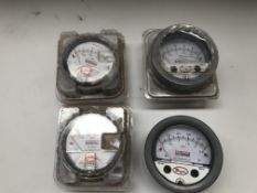 4 X Dwyer Gauges