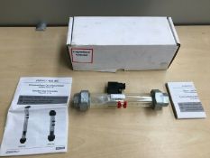 Gemu Variable Area Flow Meter, Stainless Steel Float & Magnet c/w Limit Switch