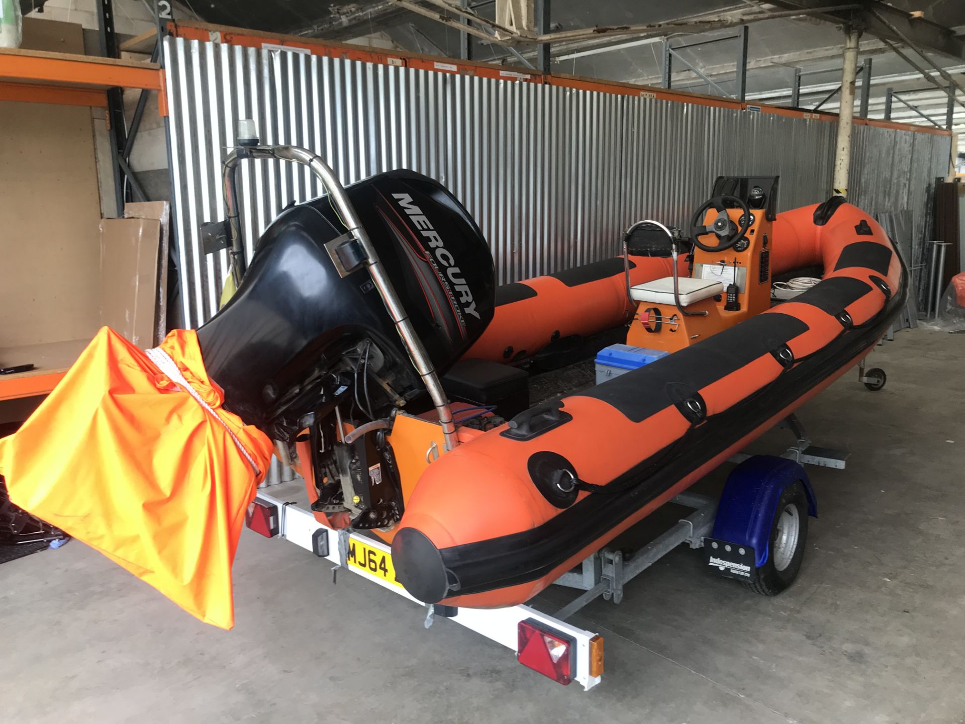 5.3 Metre 80 HP Humber RIB Boat - Image 4 of 15