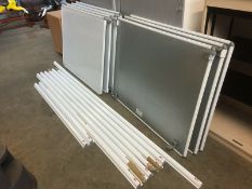 Busy Rail, 9 x Rail Mounted Dry Wipe Magnetic Whiteboards & 20 Metres of Rail