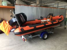 5.3 Metre 80 HP Humber RIB Boat