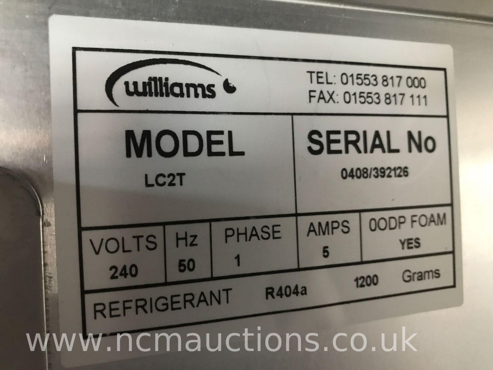 Williams Two Door Upright Stainless Steel Freezer - Image 4 of 5