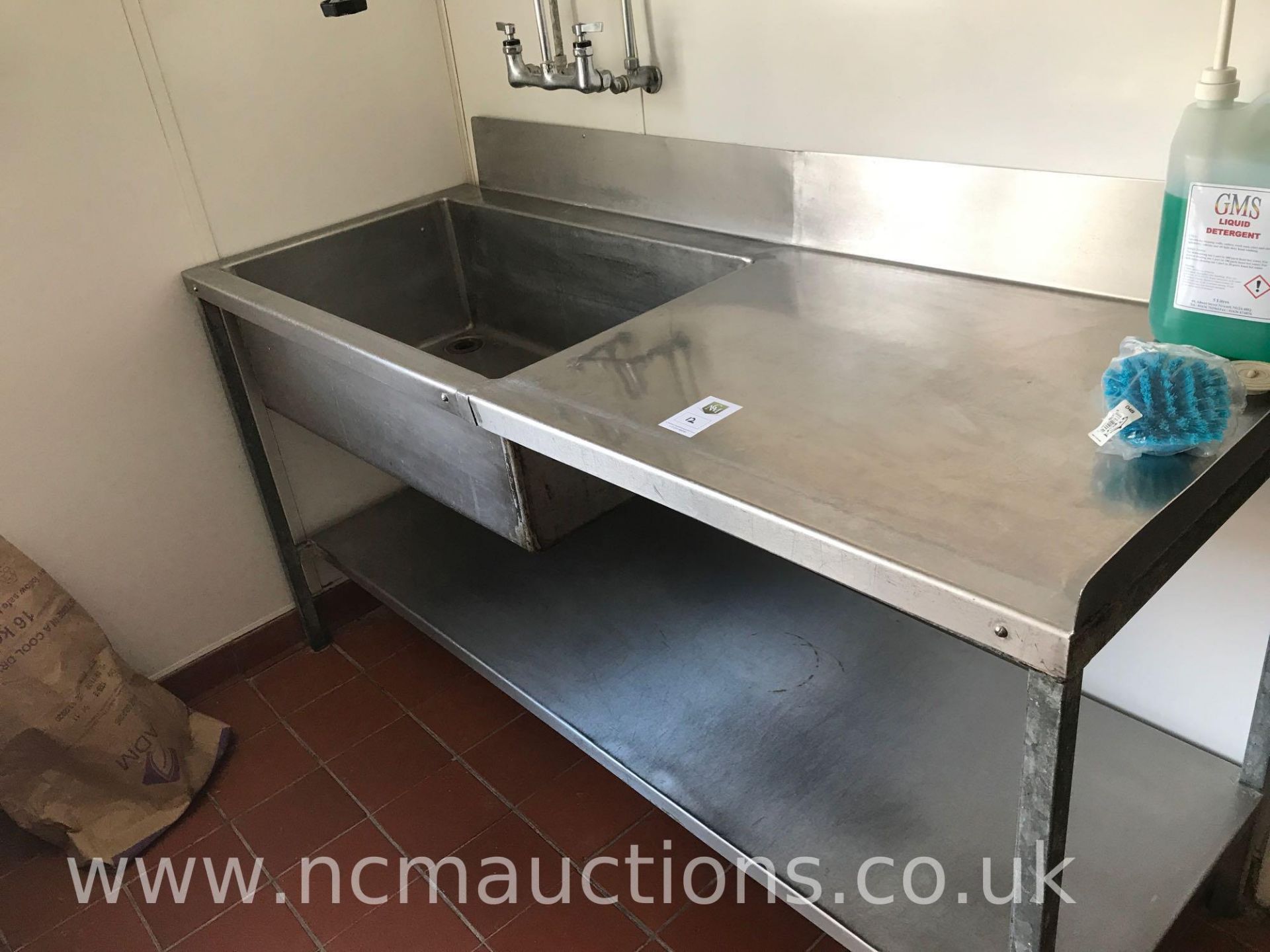 Large Stainless Steel Sink Unit - Image 5 of 5