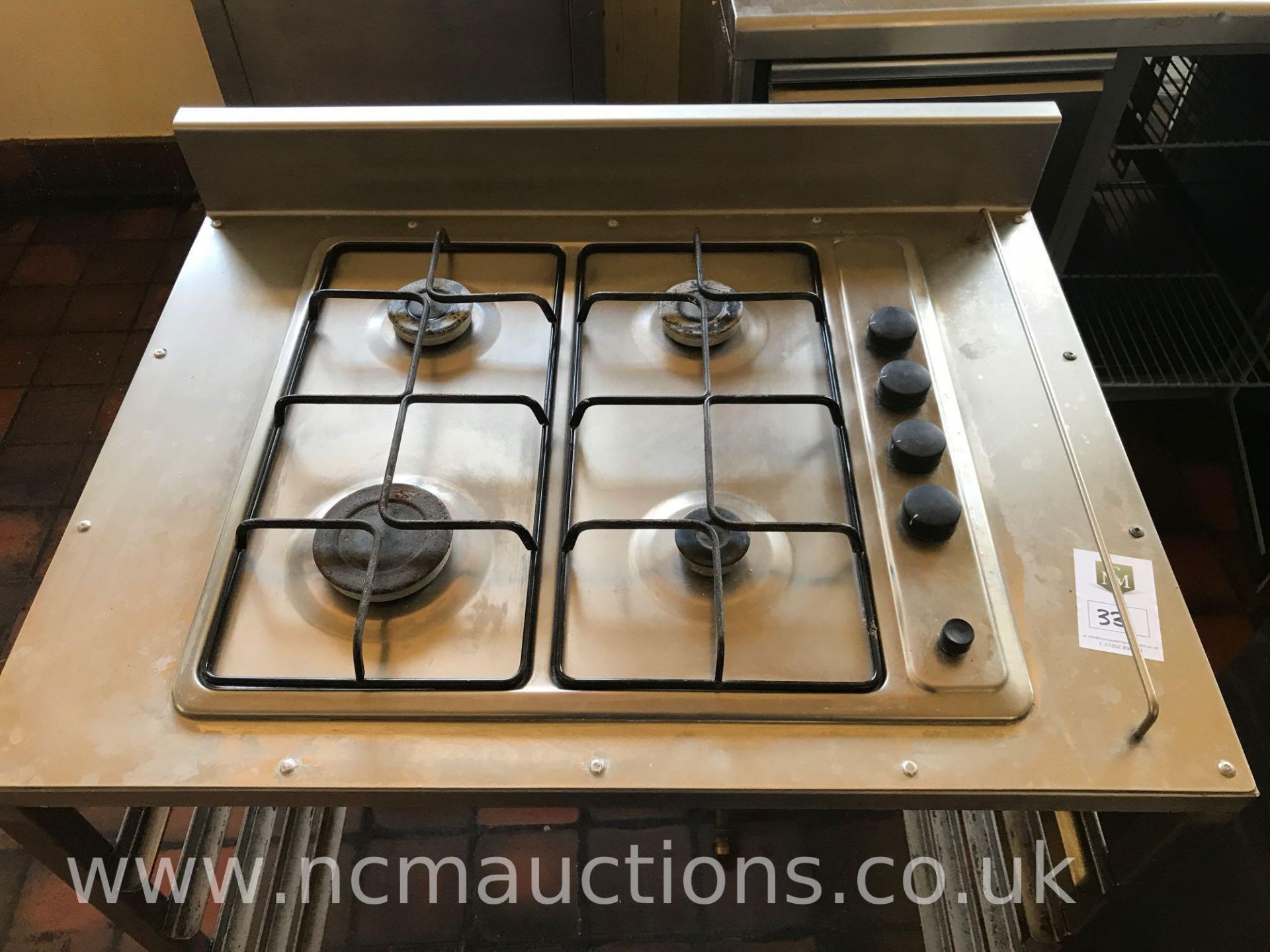 Stainless Steel Gas Hob with Tray Storage - Image 2 of 3