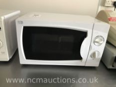 700w White Microwave