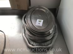 Selection of Stainless Steel Trays and Aluminium Foil Trays