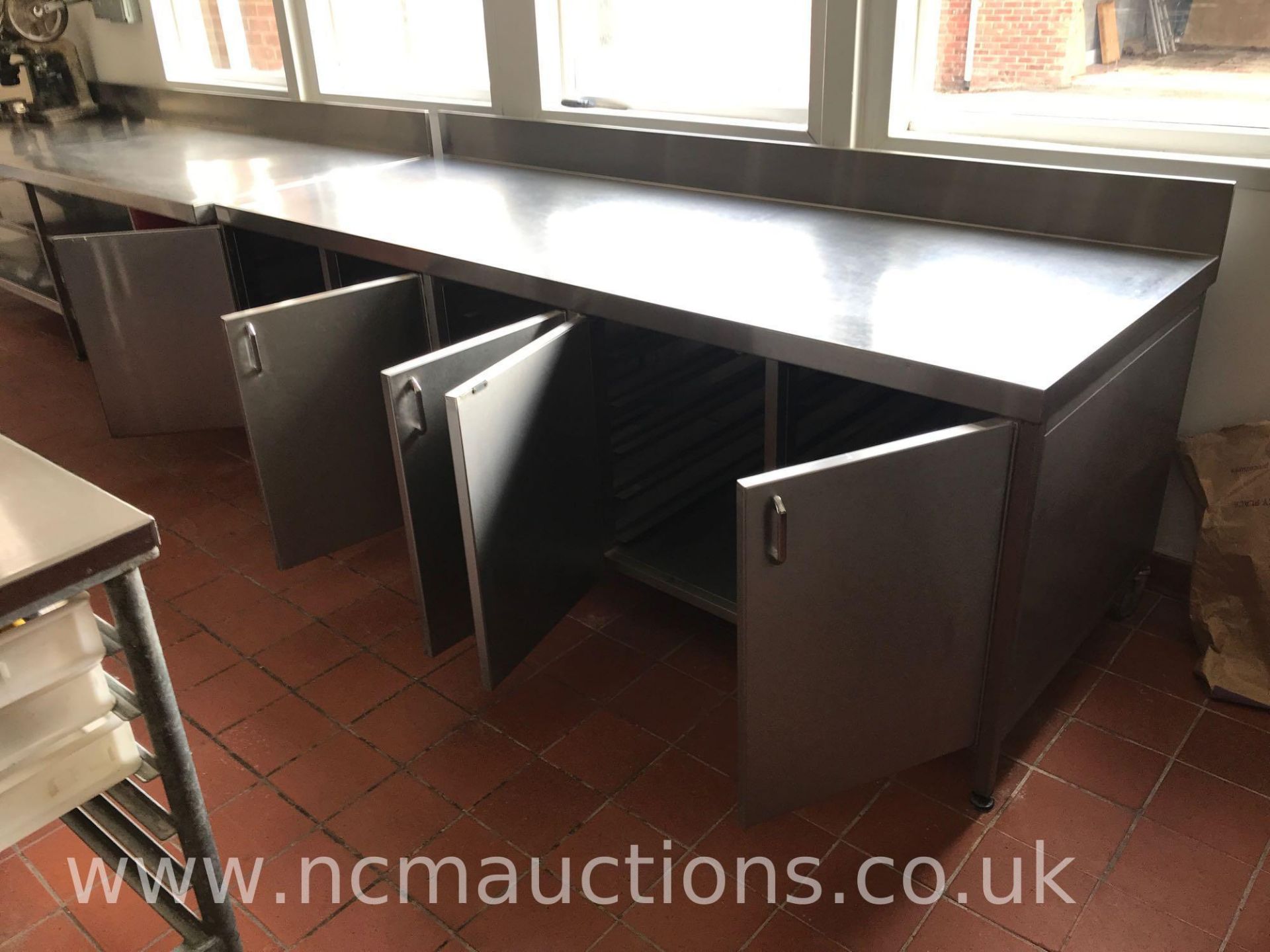 Five Door Stainless Steel Prep Cabinet - Image 4 of 7