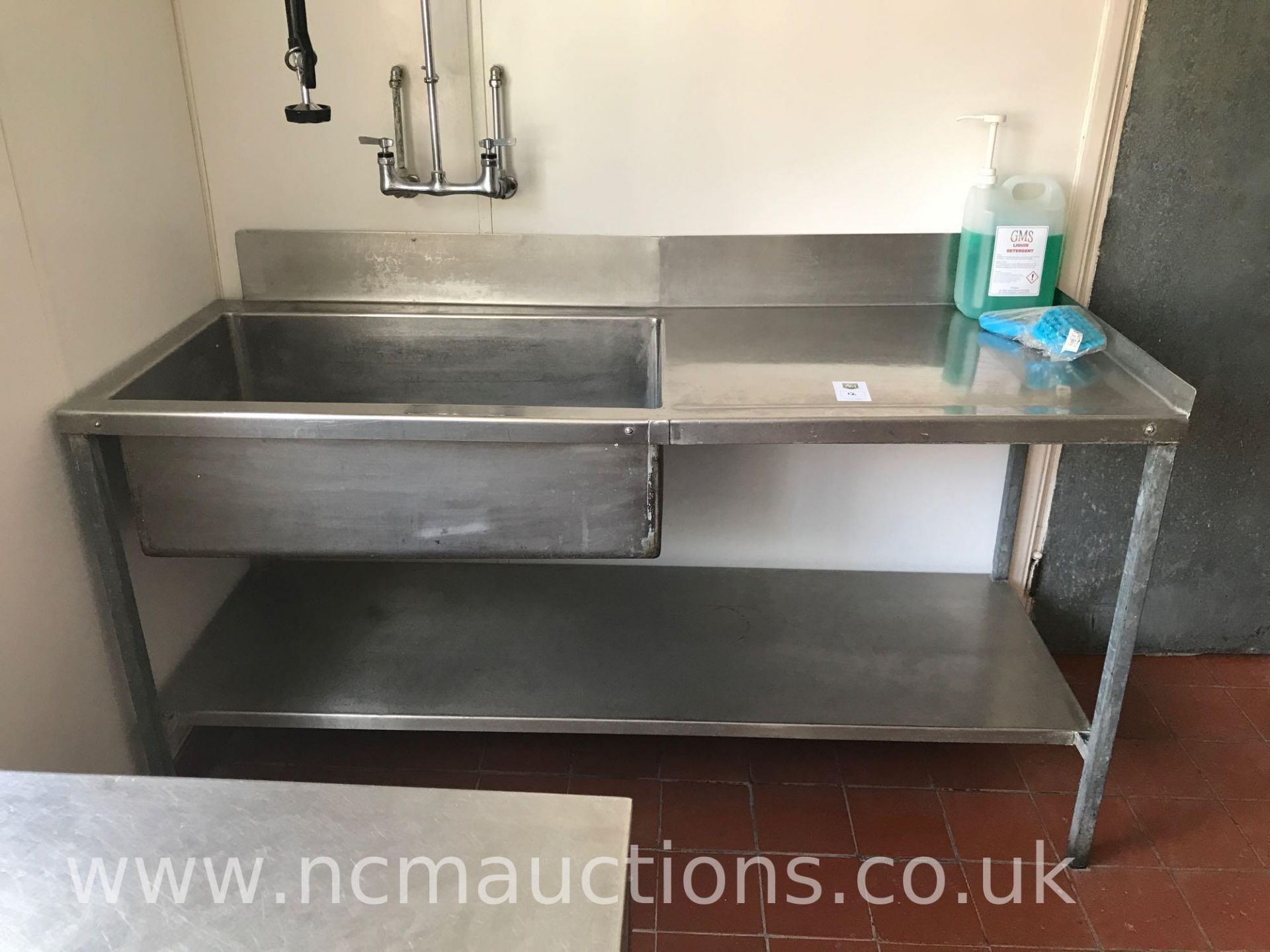 Large Stainless Steel Sink Unit - Image 2 of 5