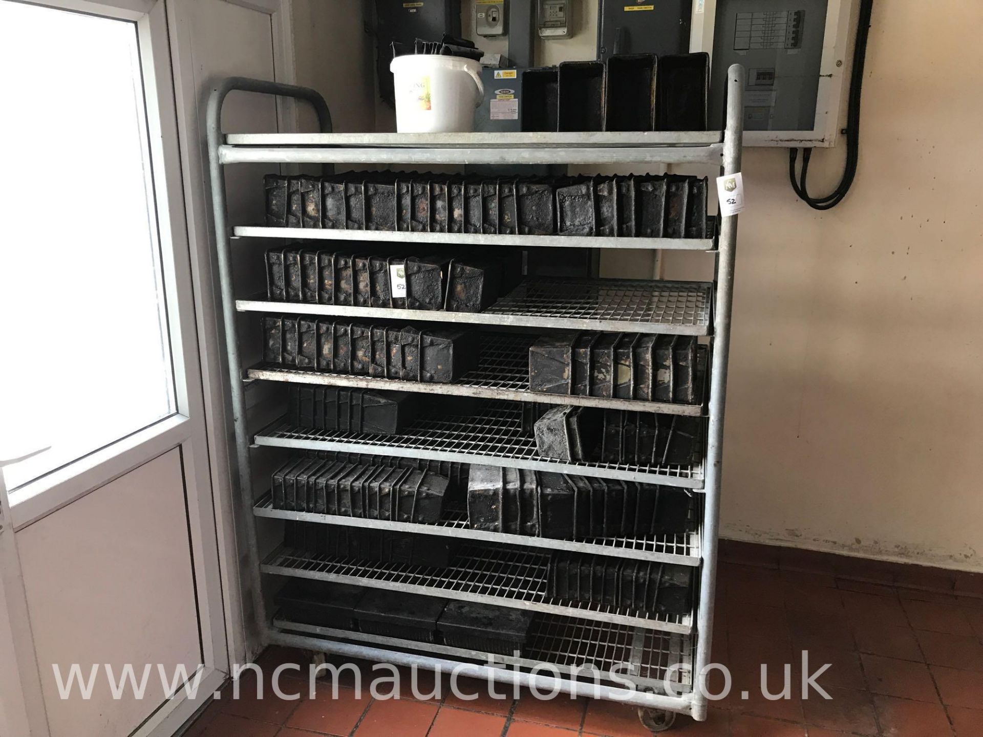 Wheeled Shelving Rack to Include a Variety of Bread Baking Tins