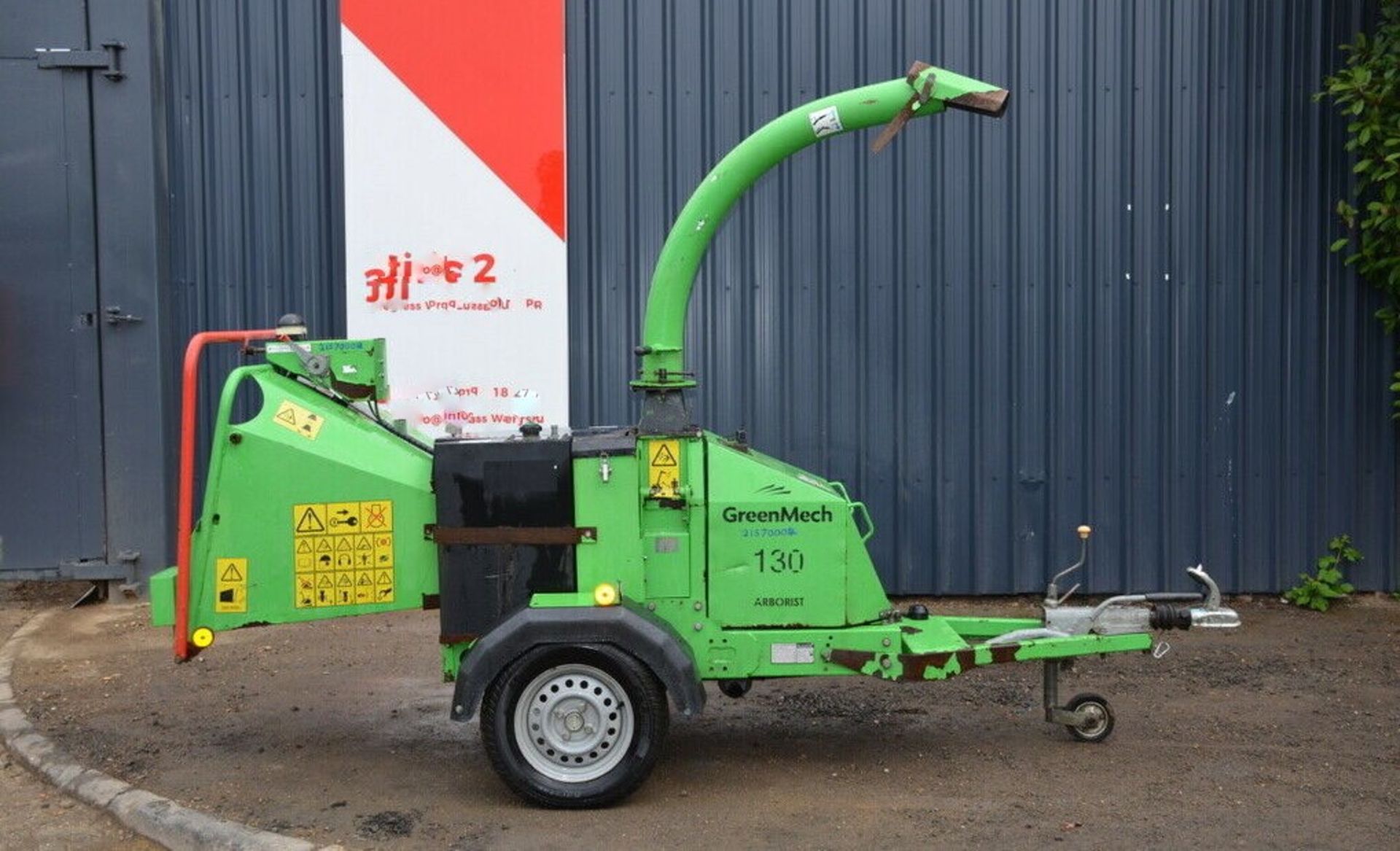 GreenMech 130 Arborist Wood Chipper 2013 - Image 9 of 10