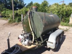 Towable Metal Water Bowser With Honda Pump