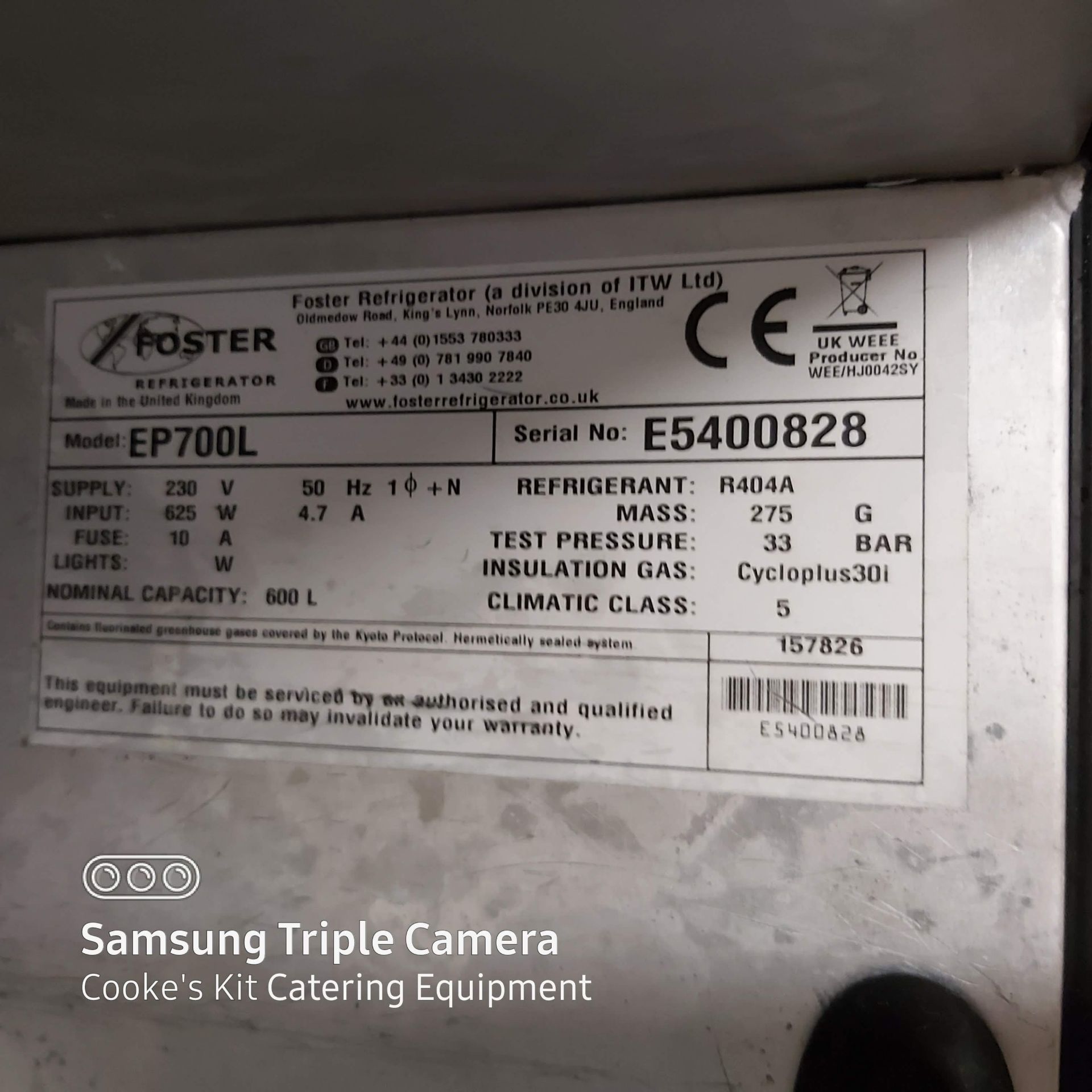 FOSTER ECO PRO G2 ERP700L Upright Freezer - Image 2 of 4