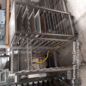 2 x 10 Tier Trolleys 60 x 40cm Wire Baskets