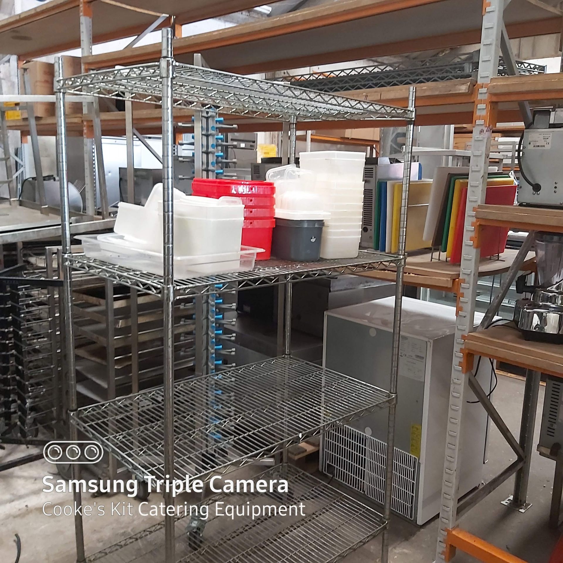 4 Tier Heavy Duty Shelving Unit With Containers