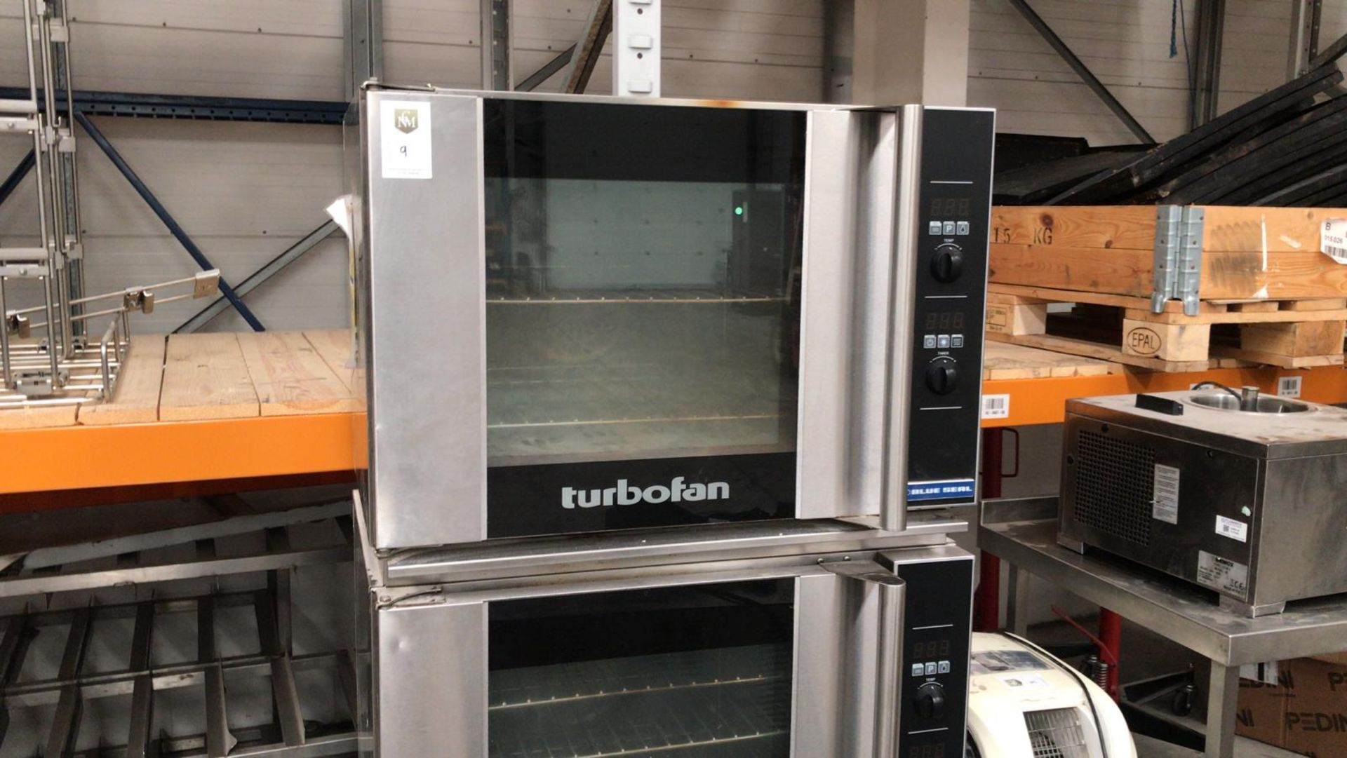 Blue Seal Turbofan Oven x2 on Rolling Stand