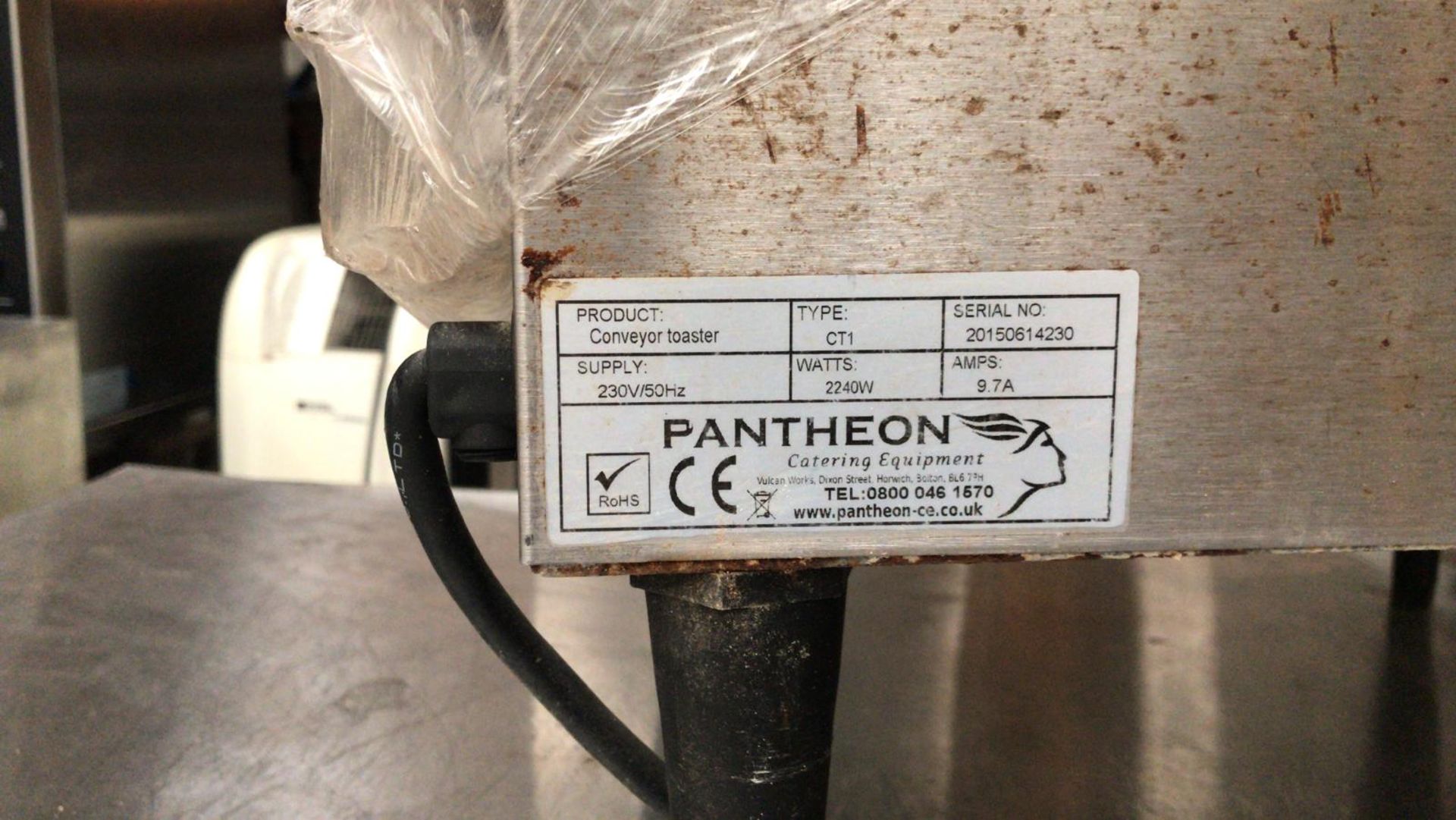 Pantheon Counter Top Stainless Steel Conveyor Toaster - Image 3 of 3