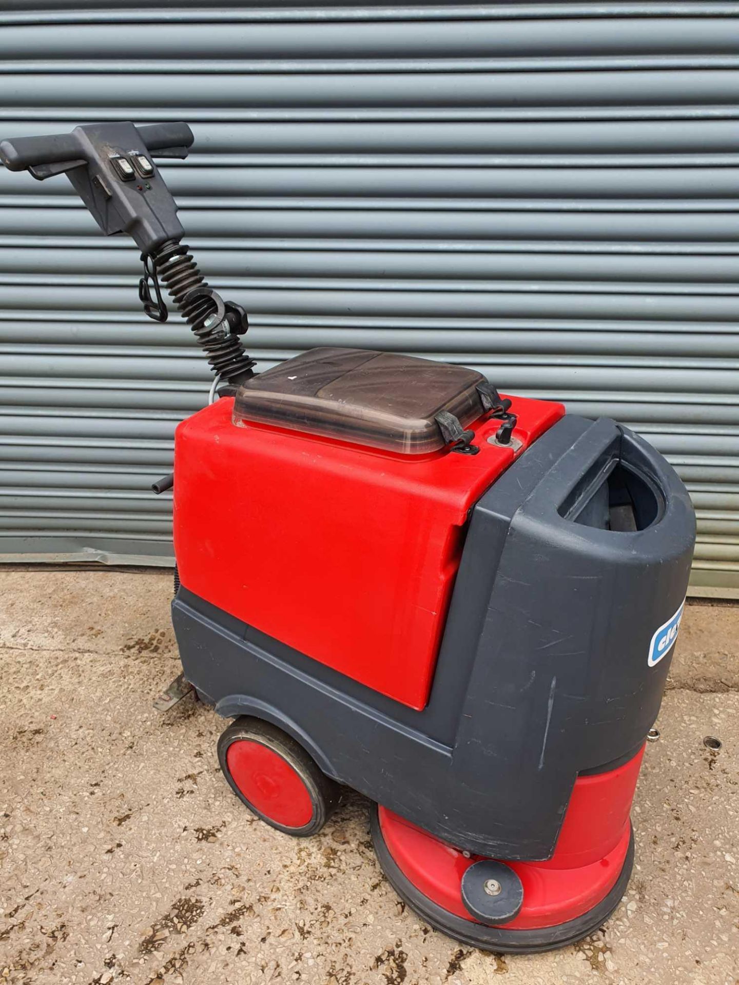 Cleanfix walk behind scrubber dryer