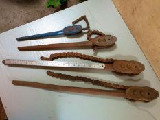 4 Vintage Chain Wrench