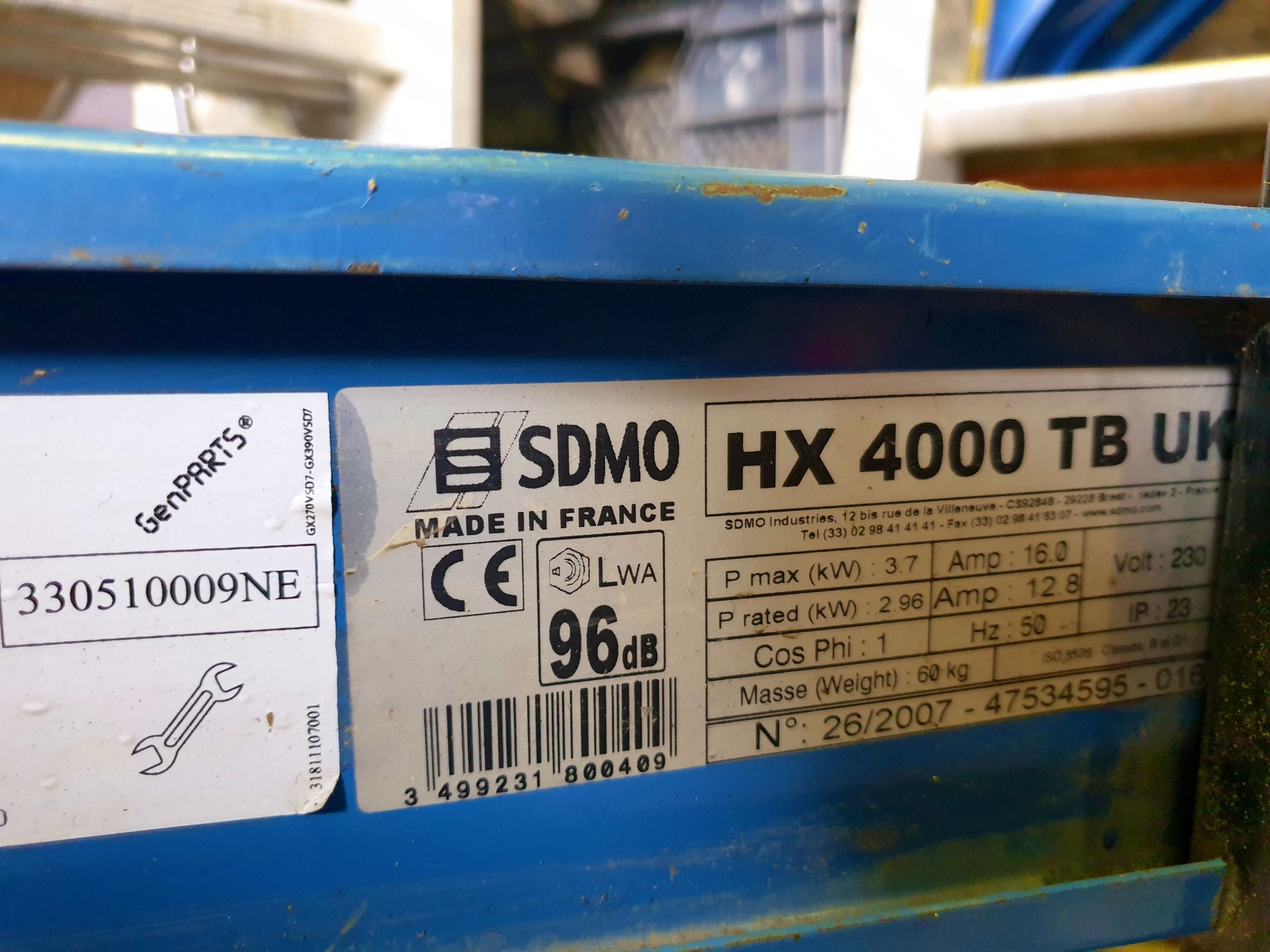 SDMO HX4000 Petrol Generator - Running well - Image 4 of 5
