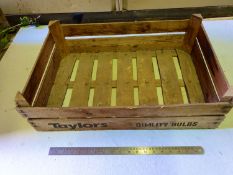 Vintage Taylors bulb crate