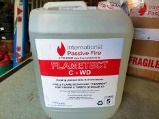 1 x 5ltr Flametech Fire and flame retardant for timber and timber derivatives - bought in Dec 2019