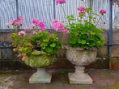 1 Pair of concrete urns - Not an exact match