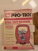Pro tec 30 m steel tape measure