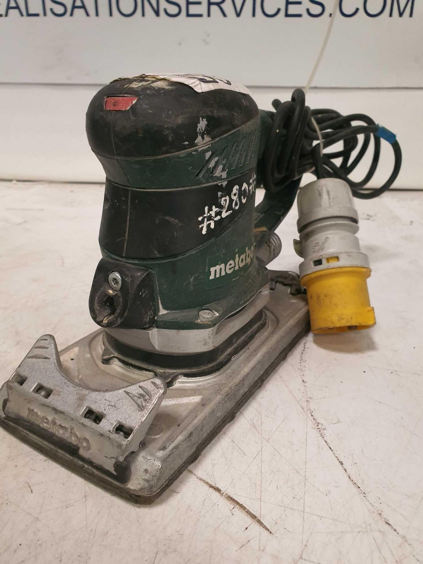 110v metabo hand held sander