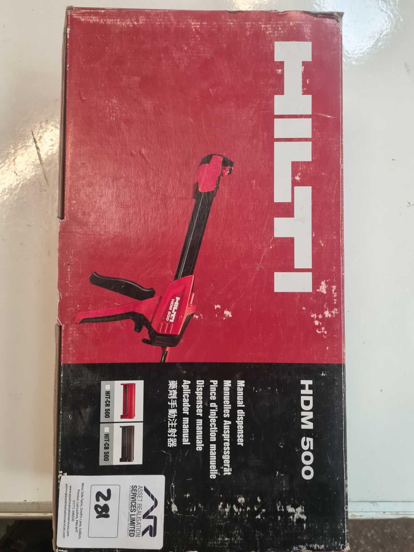 hilti HDM 500 manual dispenser