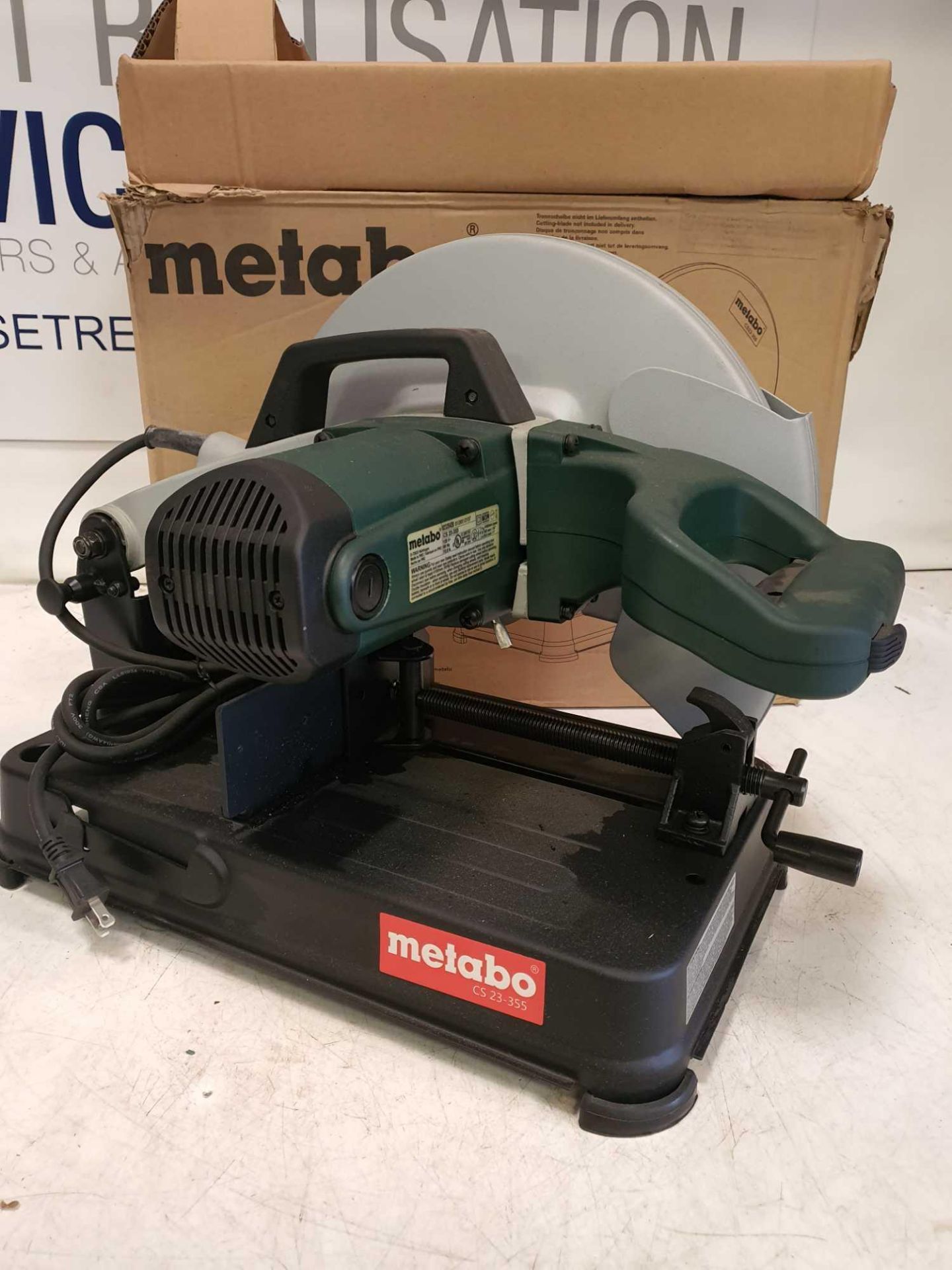 Metabo metal chop saw 110v - Image 3 of 4