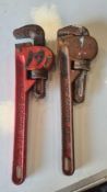 2x 300mm pipe wrench