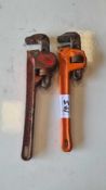 2x 300mm pipe wrench