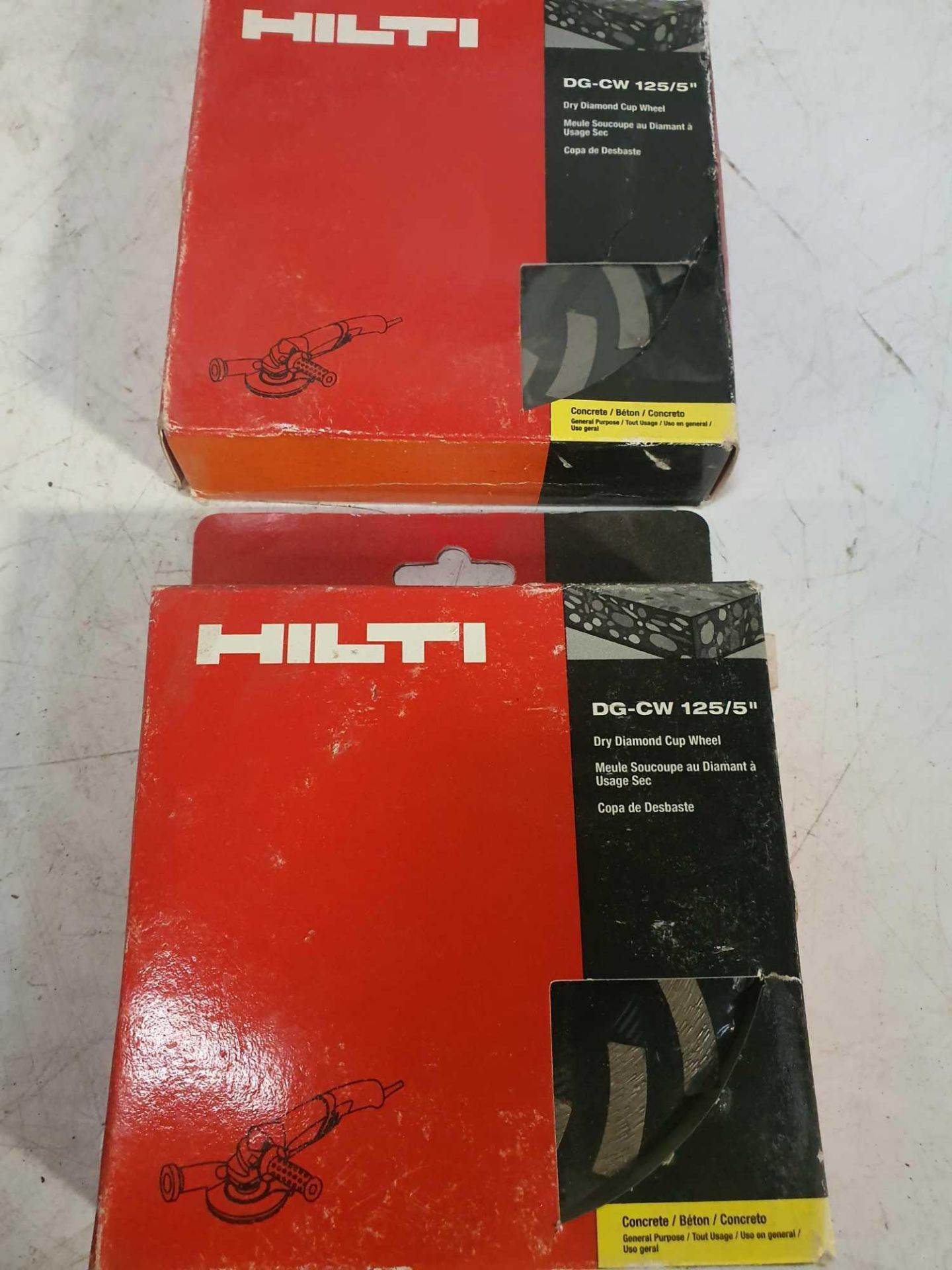 Hilti dry diamond cup wheel for concrete x 2