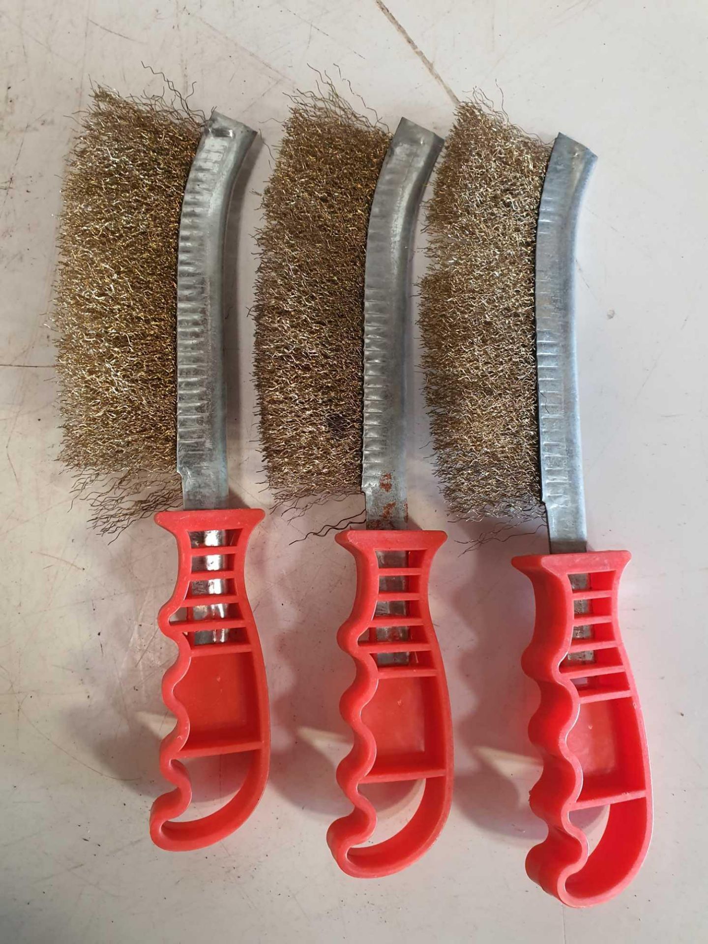 3 x weldershand held wire brush