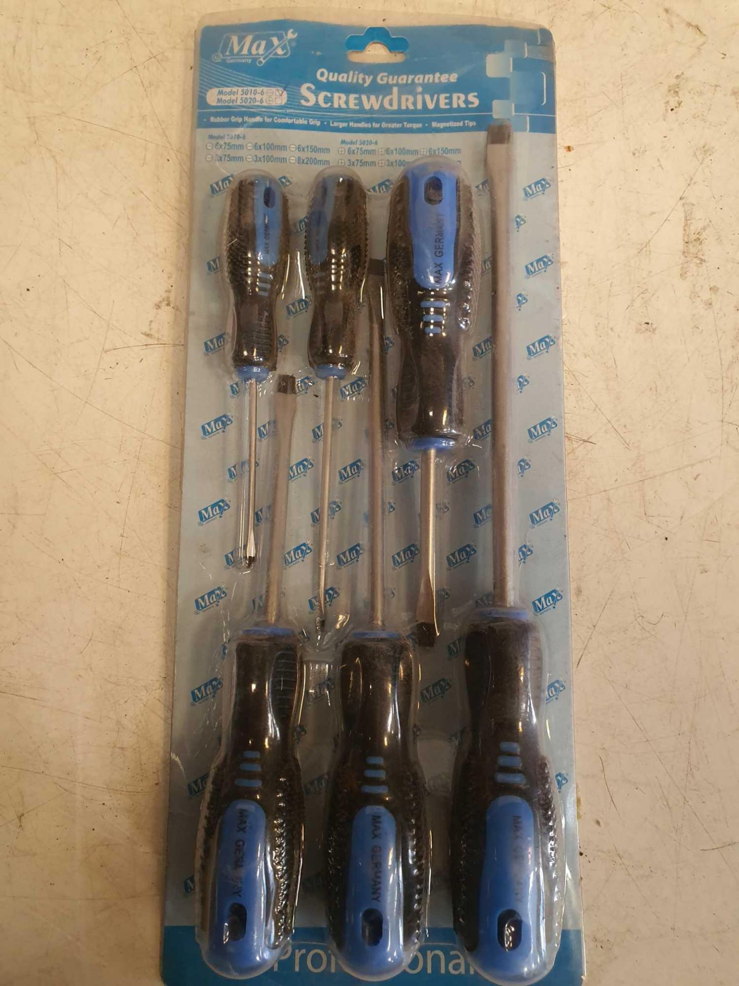 Max germany set of flat head screwdrivers