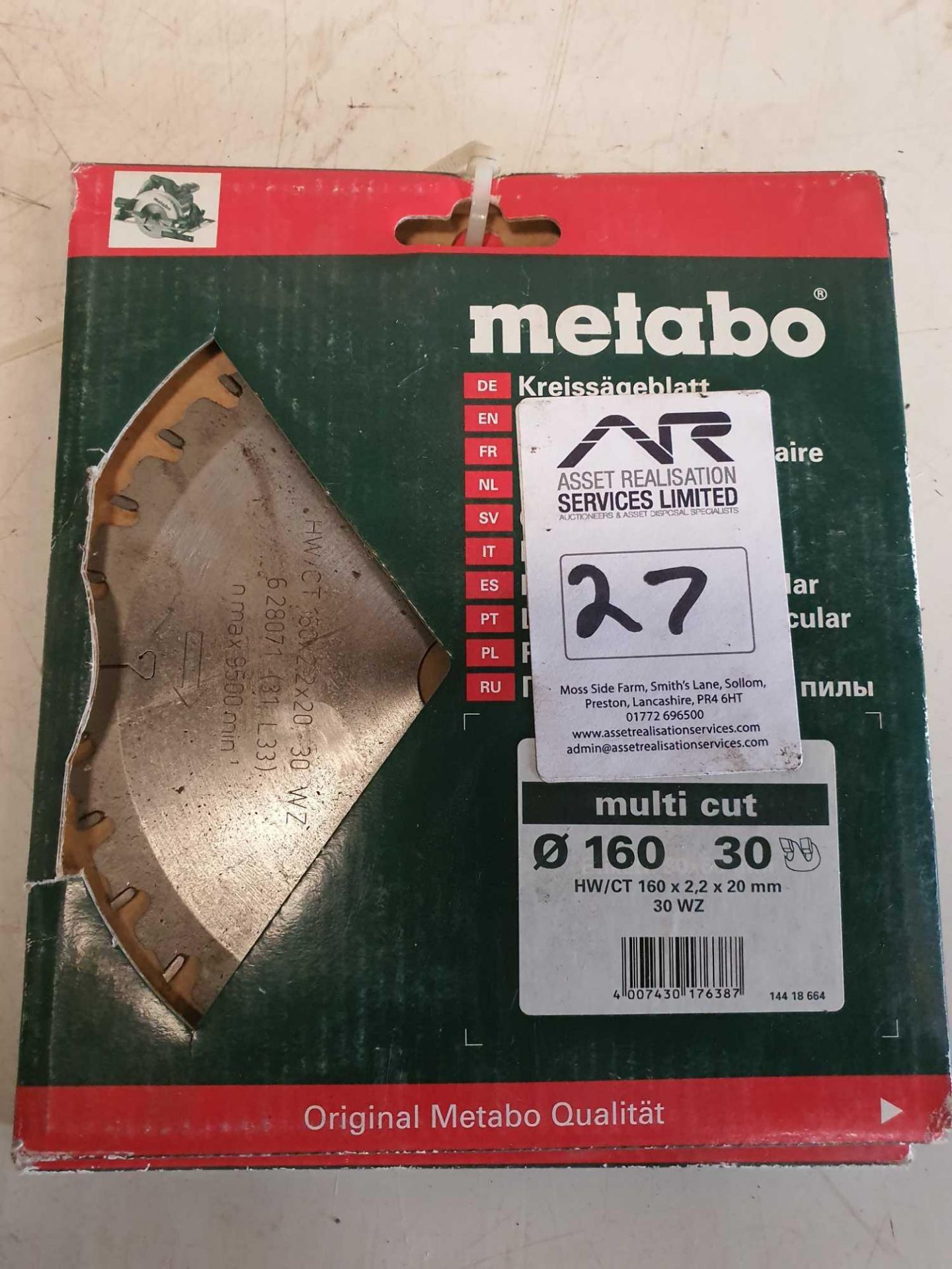 X 2 Metabo circular saw blade