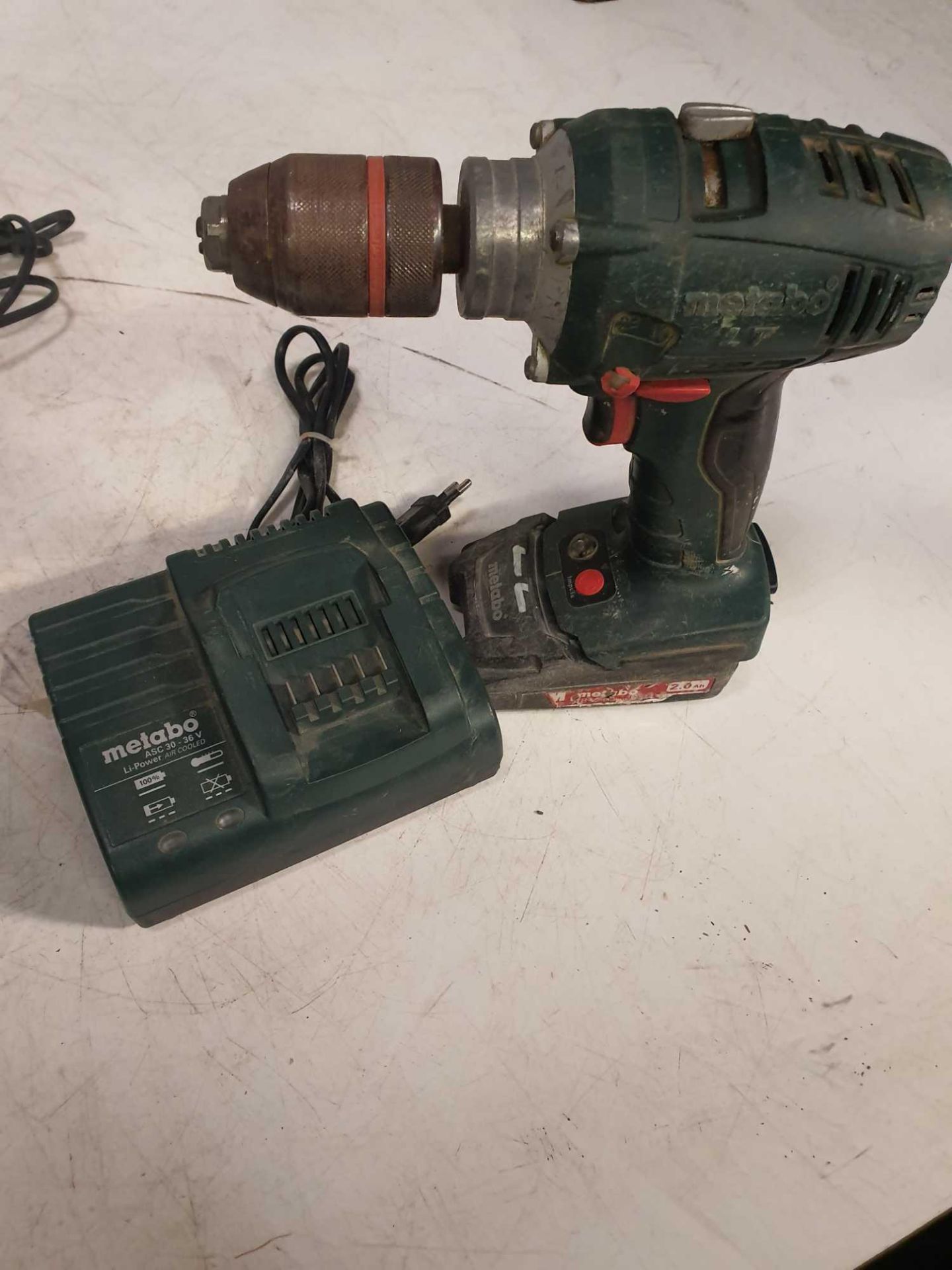 Metabo 118v drill with charger