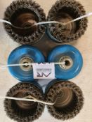 6 x wire brush heads for grinder