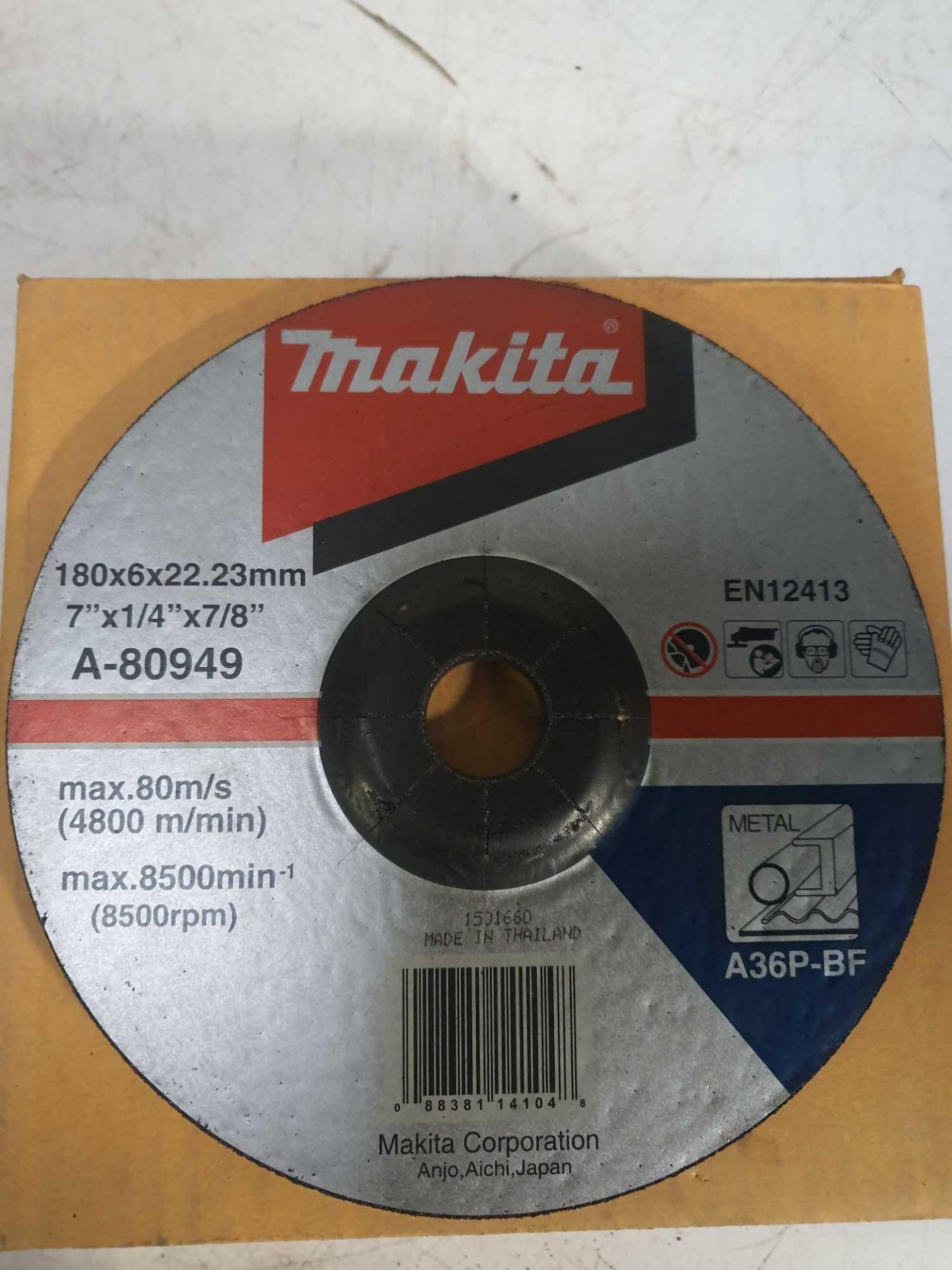 10 x makita metal grinding discs