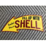 Fill Up With Shell Cast Iron Sign